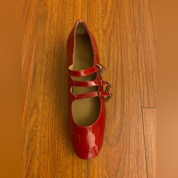 Mary Jane shoes . Red Mary Jane. Retro. - Picture 3 of 14